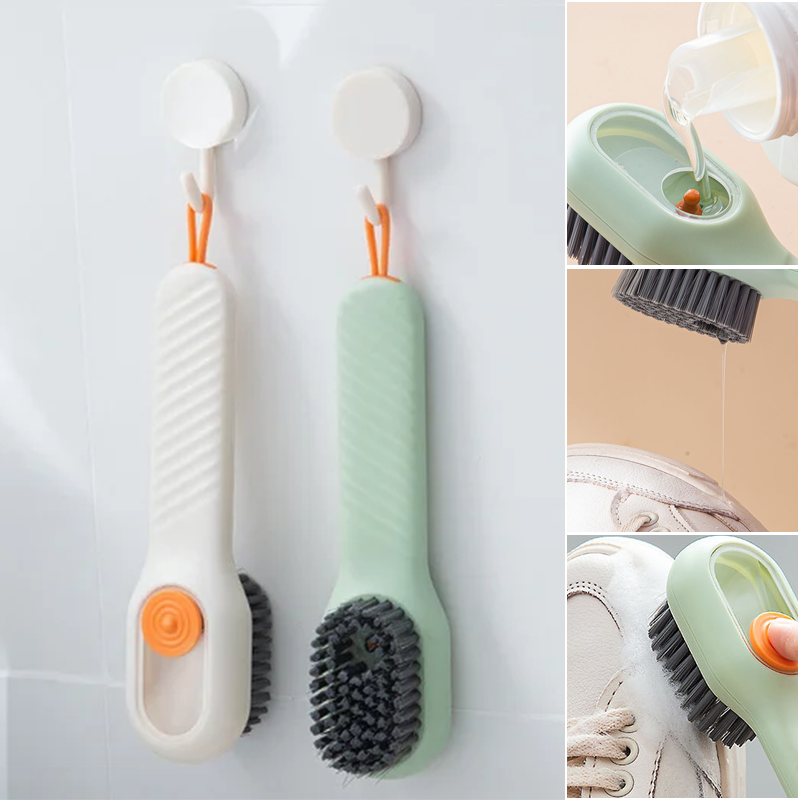 Gentle Home Cleaning Brush with Soft Bristles