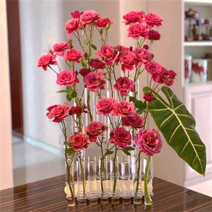 Beautiful Floral Glass Vase Set