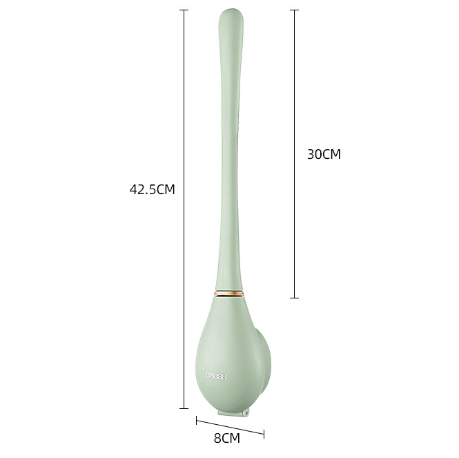 Soft Bristle Toilet Brush with Ergonomic Handle
