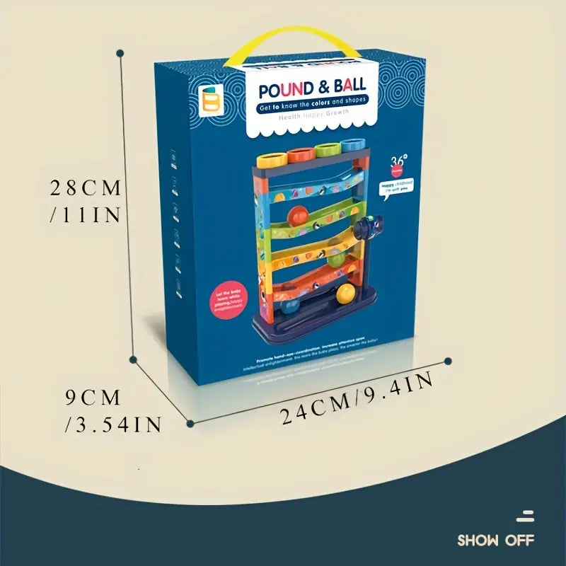 Flexible Colorful Ball Ramp Playset