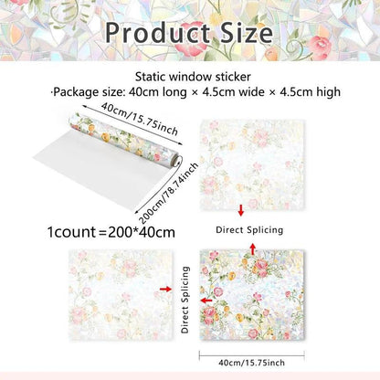 Beautiful Flower Window Decal