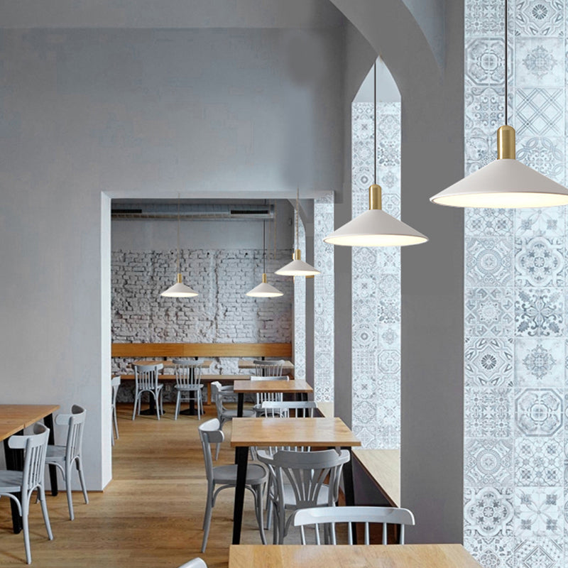 Contemporary Sleek Cone LED Hanging Light