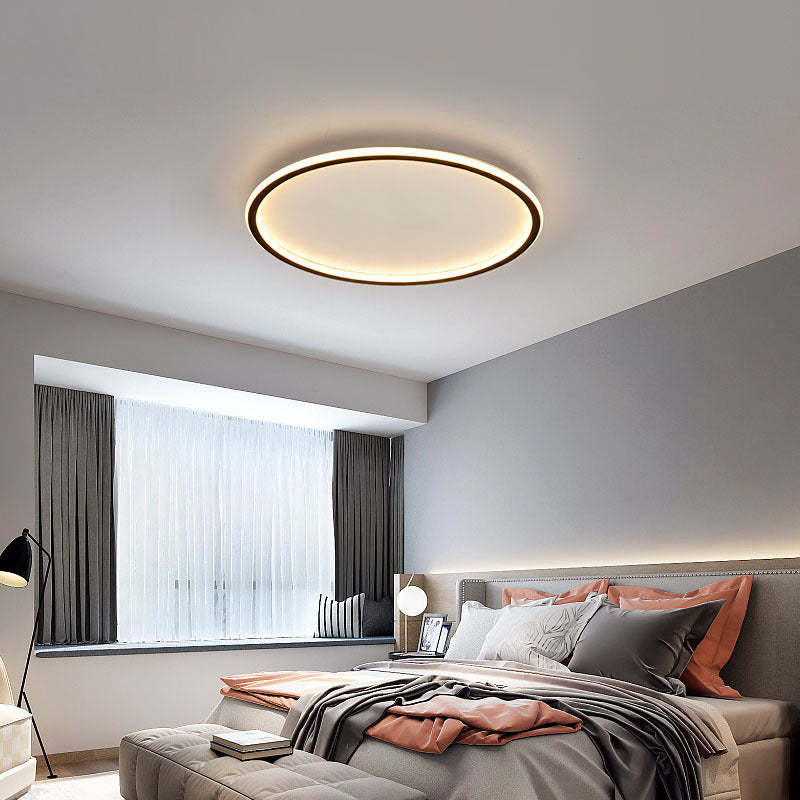 Stylish Round LED Ceiling Light with Dimmable Brightness