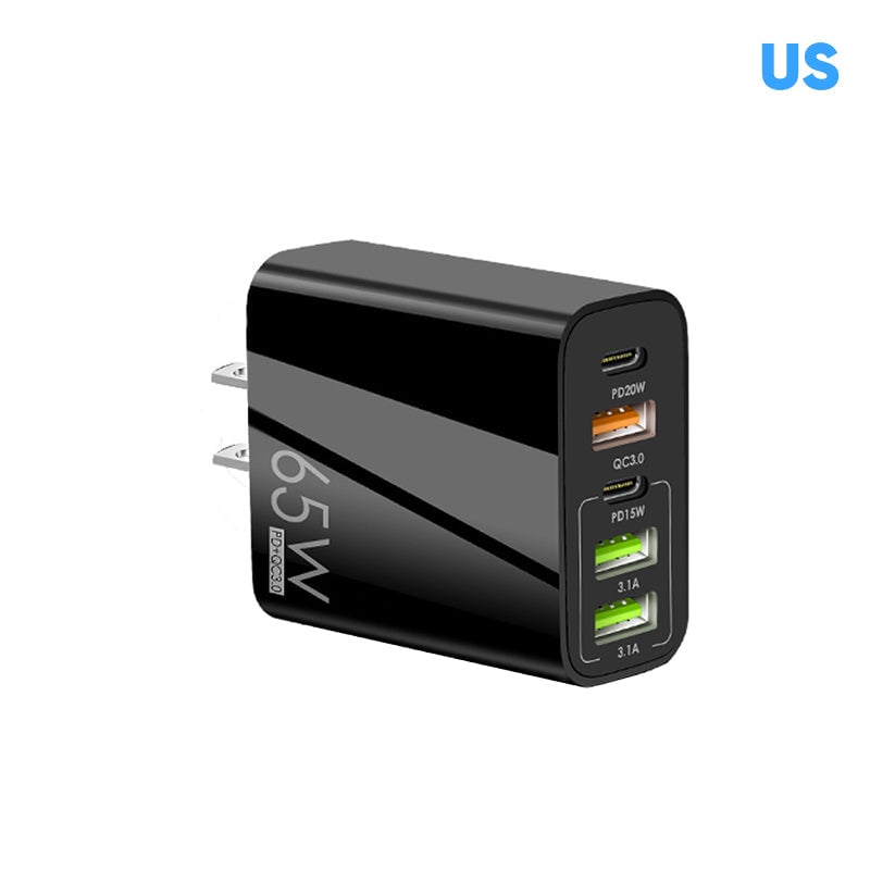 Fast 65W USB Charger Adapter - US Plug - Fesara