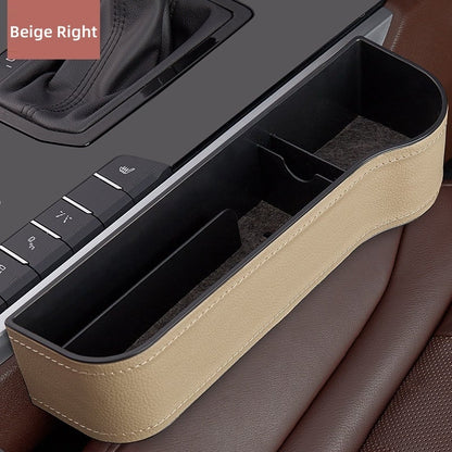 Premium Leather Auto Seat Storage Organizer