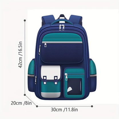 Durable Big Kids' Backpack – Waterproof School Bag with Fun Design
