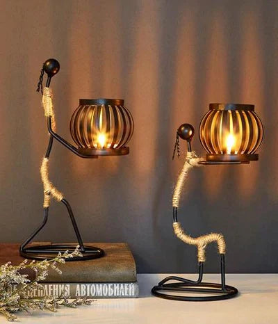 Classic Vintage Metal Candle Holder