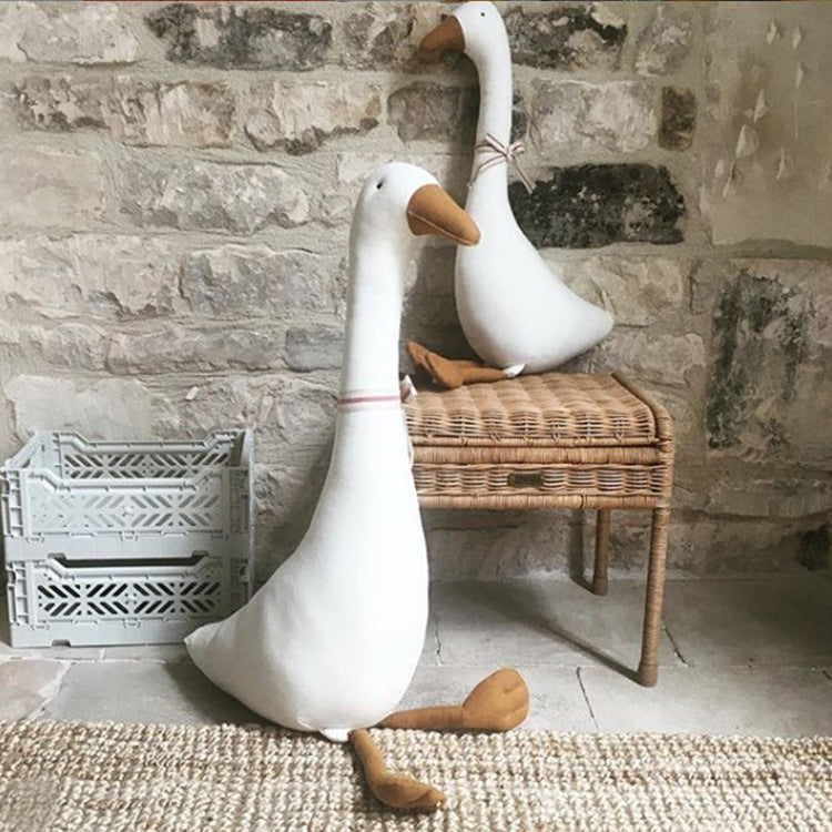 Cuddly Soft Goose Plush Toy Pillow - Fesara