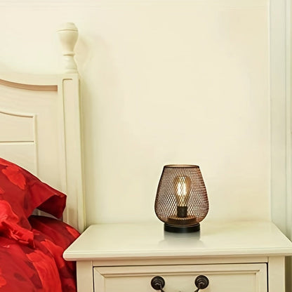 Rustic Metal Table Lamp Set - Modern Warm Lighting