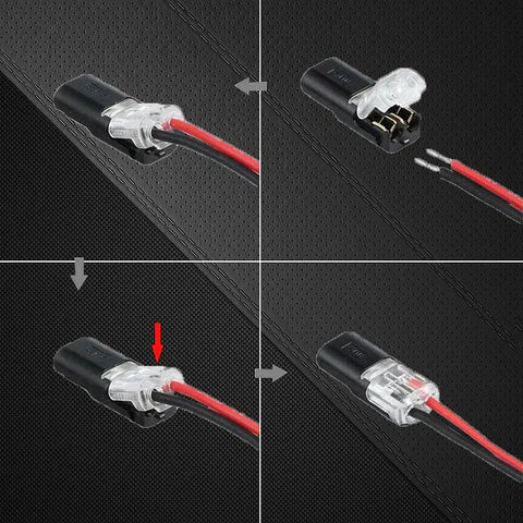 Secure Double Wire Push Connectors with Lock