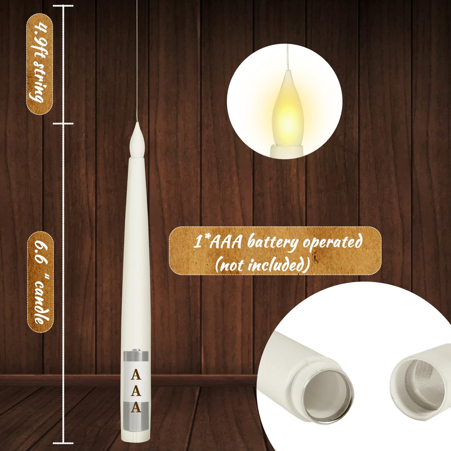 Whimsical LED Candles With Remote