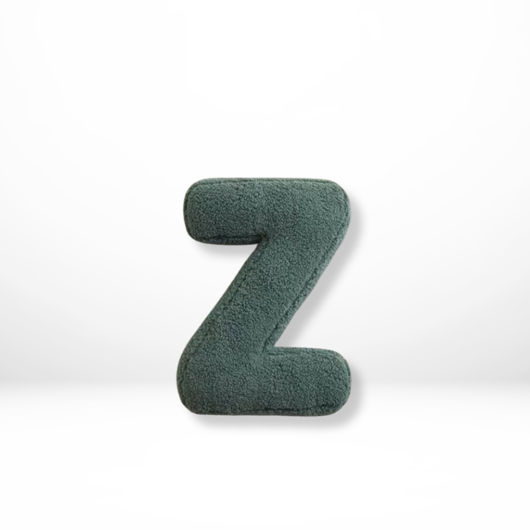 Soft Velvet Letter Pillow With Alphabet A-Z