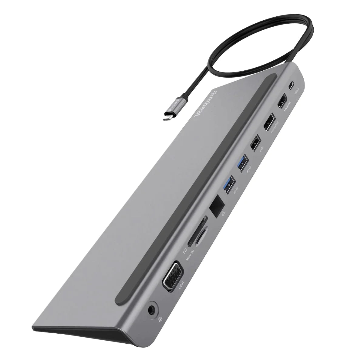 Portable USB-C Laptop Dock with HDMI and Ethernet Ports - Fesara