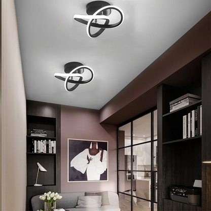 Modern Black LED Ceiling Lamp
