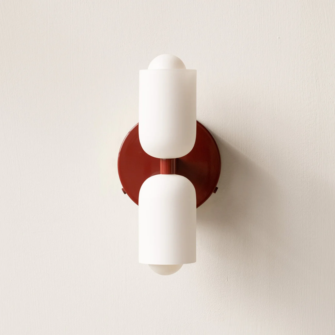 Contemporary Dual Head Wall Light