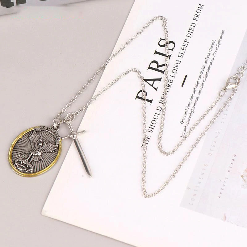Protection Angel Michael Necklace