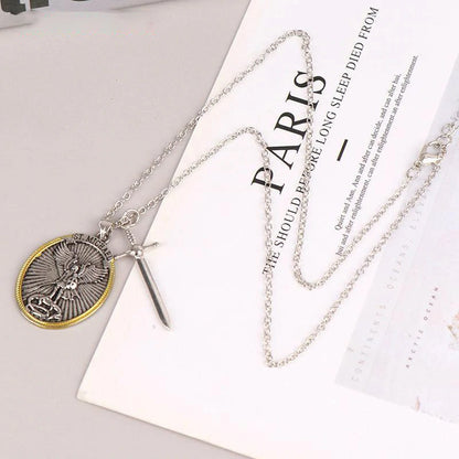 Protection Angel Michael Necklace