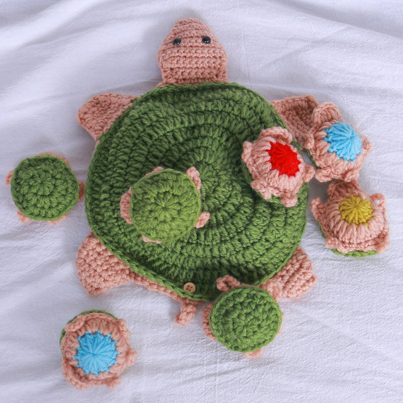 Colorful Crocheted Turtle Toy