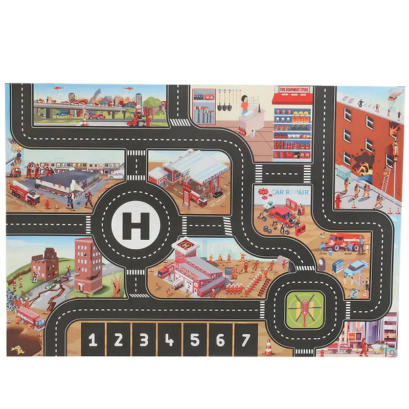 Colorful Play Road Traffic Mat for Children