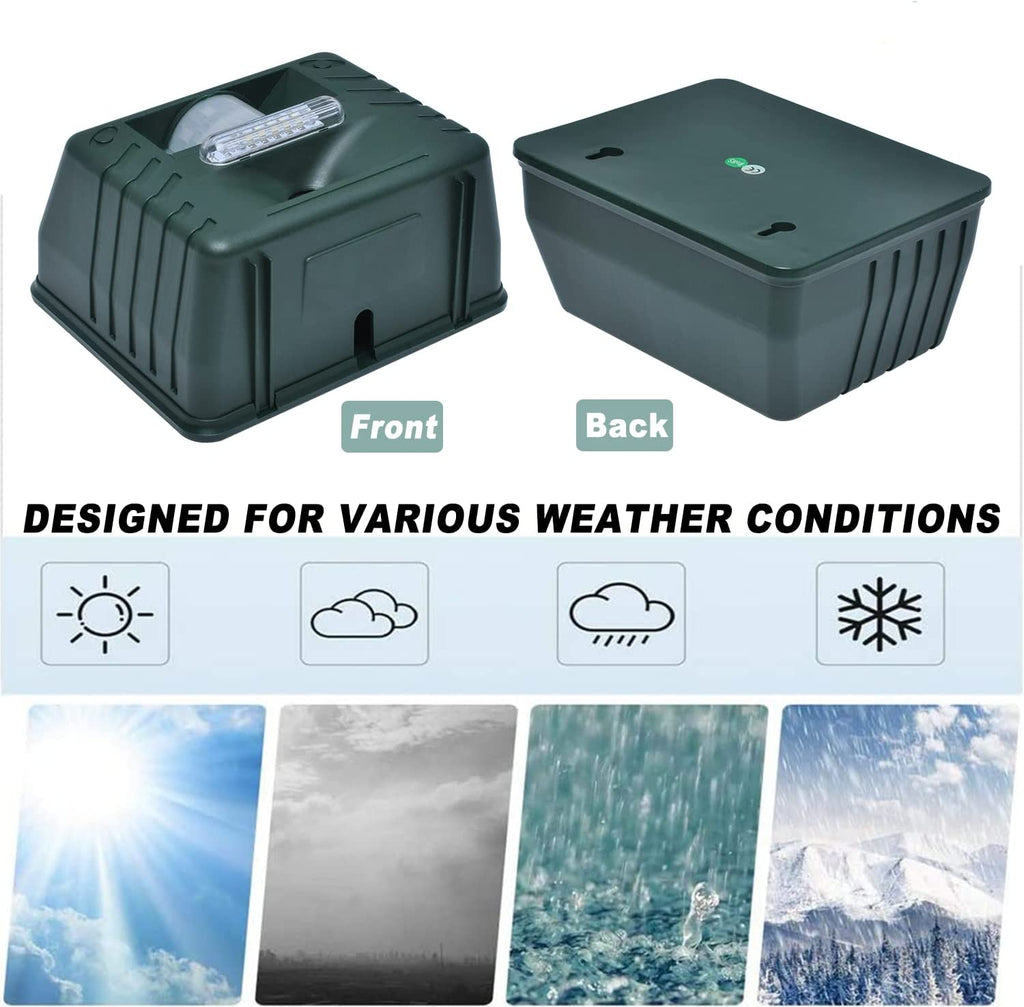 Outdoor Bird Repellent Ultrasonic Woodpecker Deterrent Device