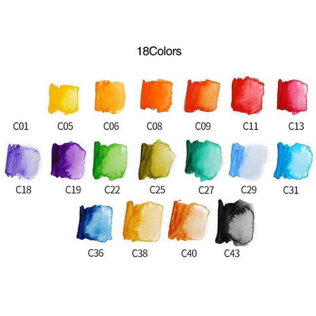 Compact Travel Watercolor Painting Sets
