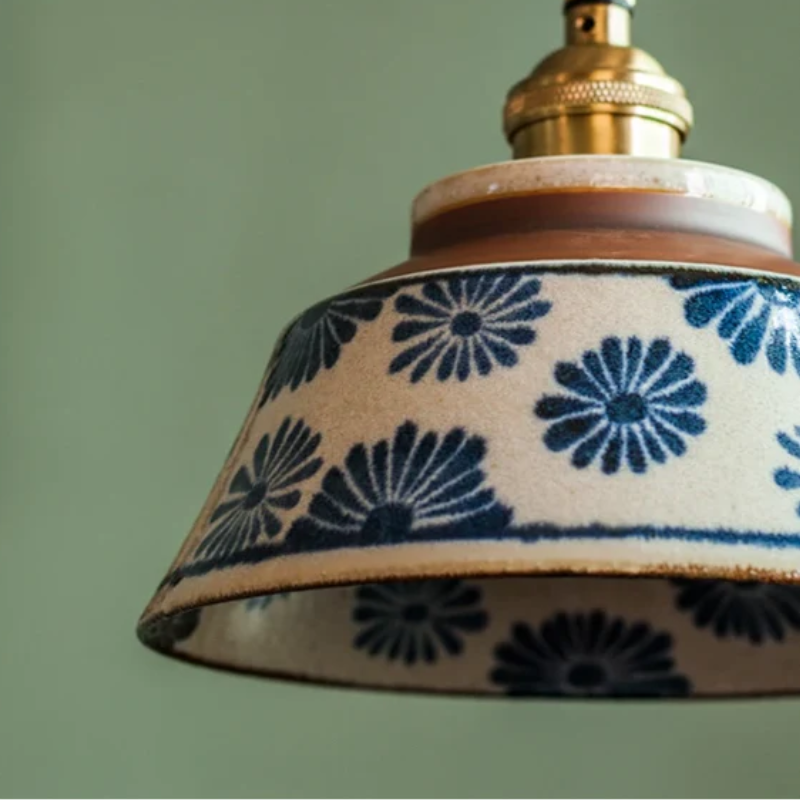 Vintage Style Ceramic Hanging Lamp
