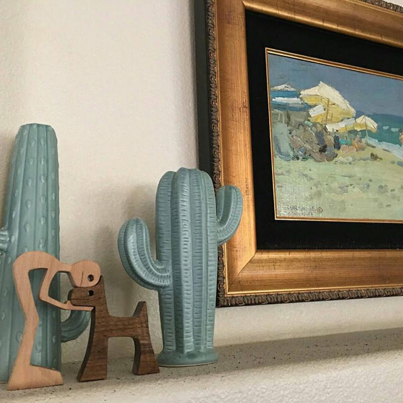 Cute Animal Figurine Wood Home Decor