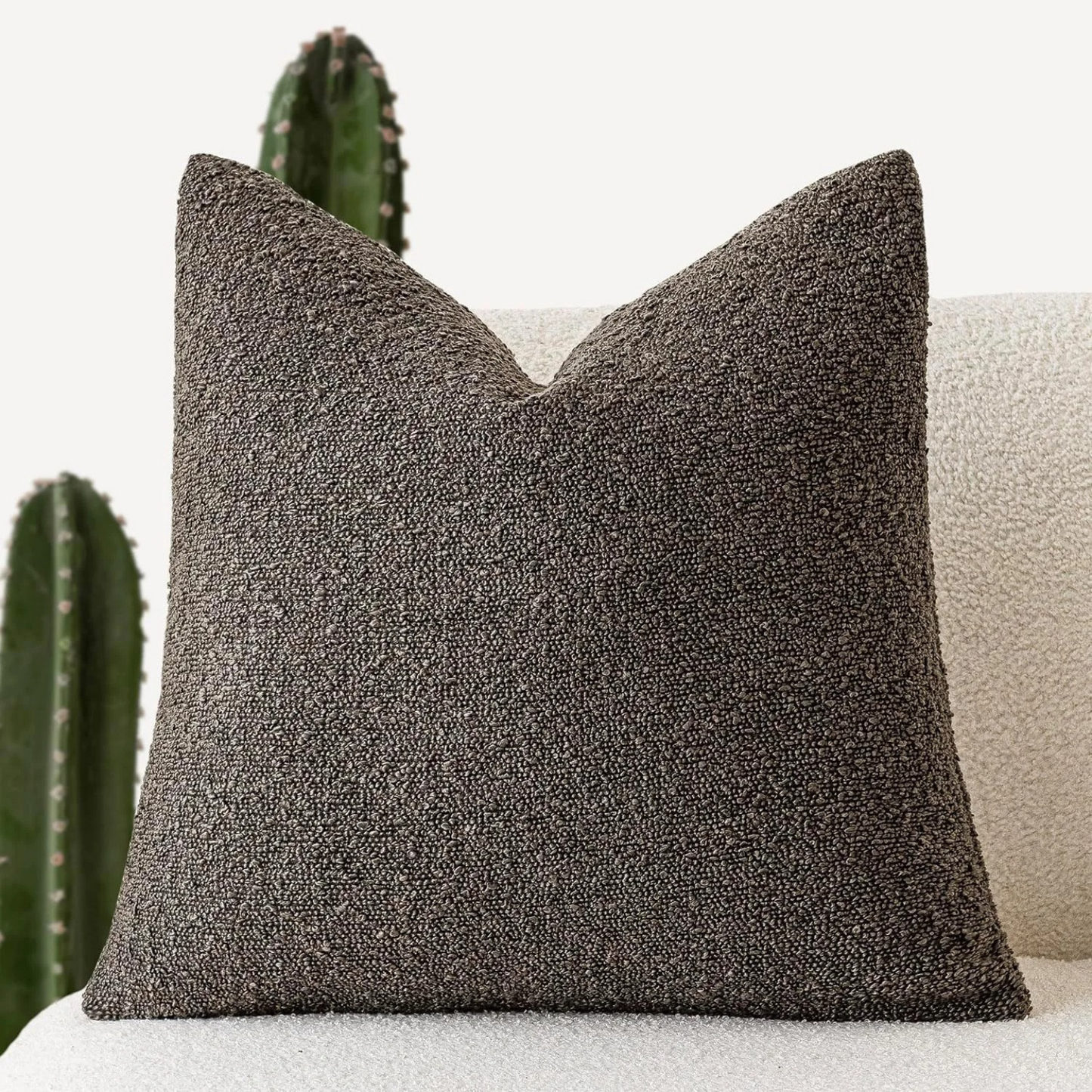 Plush Tulum Throw Pillow Cover 45x45cm Soft Cushion