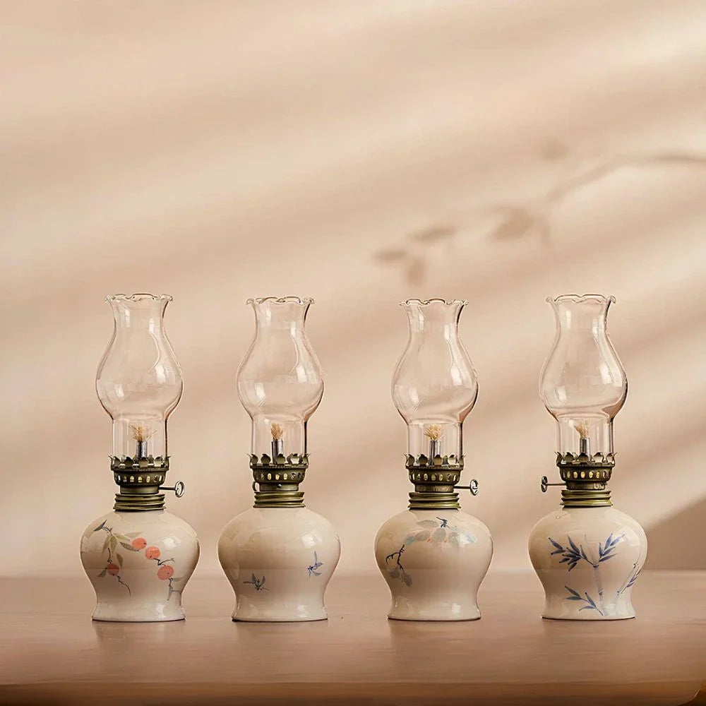 Warm Glow Kerosene Oil Lamp