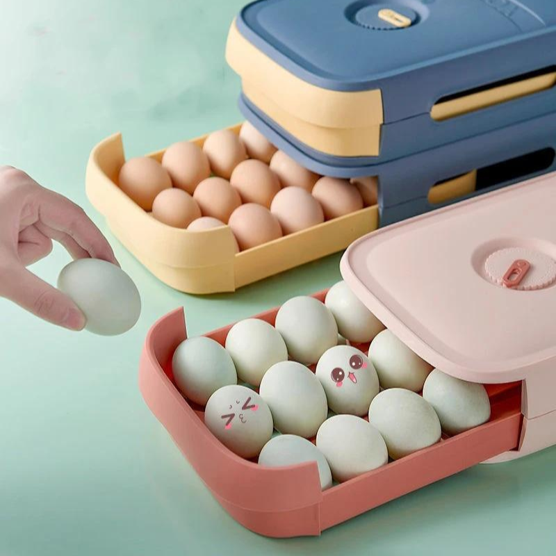 EggSafe Organizer - Compact Egg Storage Container