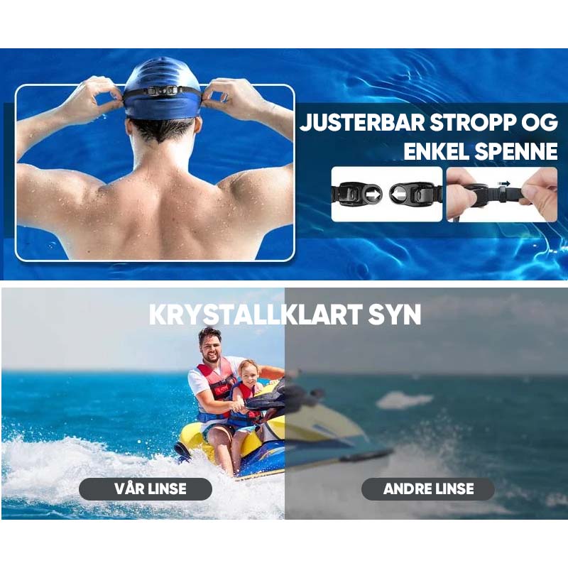 Clear Vision Anti Fog Swimming Goggles