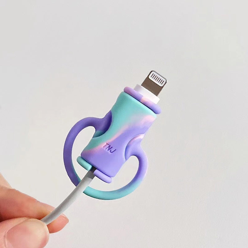 Flexible 2-in-1 Silicone Phone Cable Protector