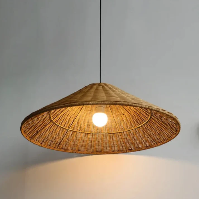 Natural Bamboo LED Hanging Light
