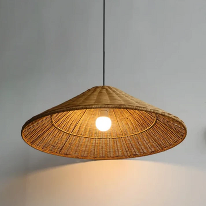 Natural Bamboo LED Hanging Light