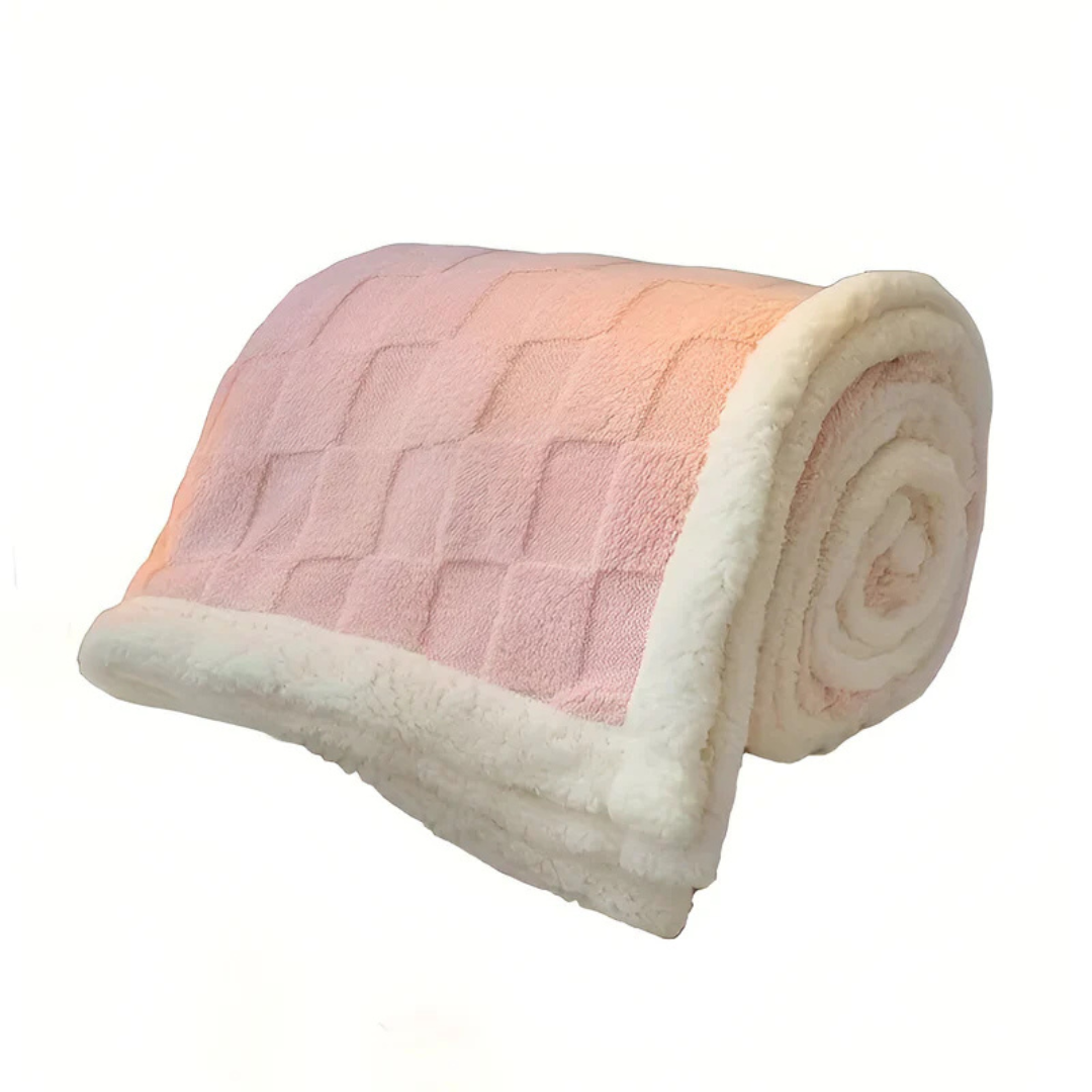 Plush Fesara Fleece Throw Blanket