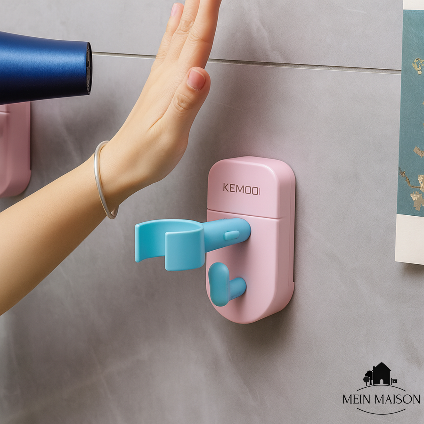 Easy Install Hair Dryer Wall Mount
