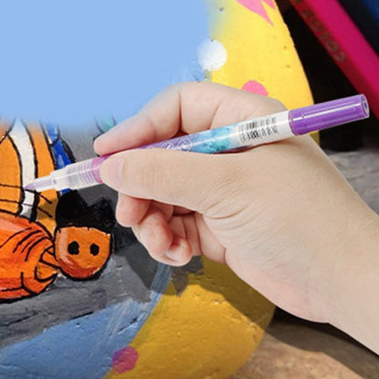 Fesara | Slim 12 Shade Curved Nail Art Pen