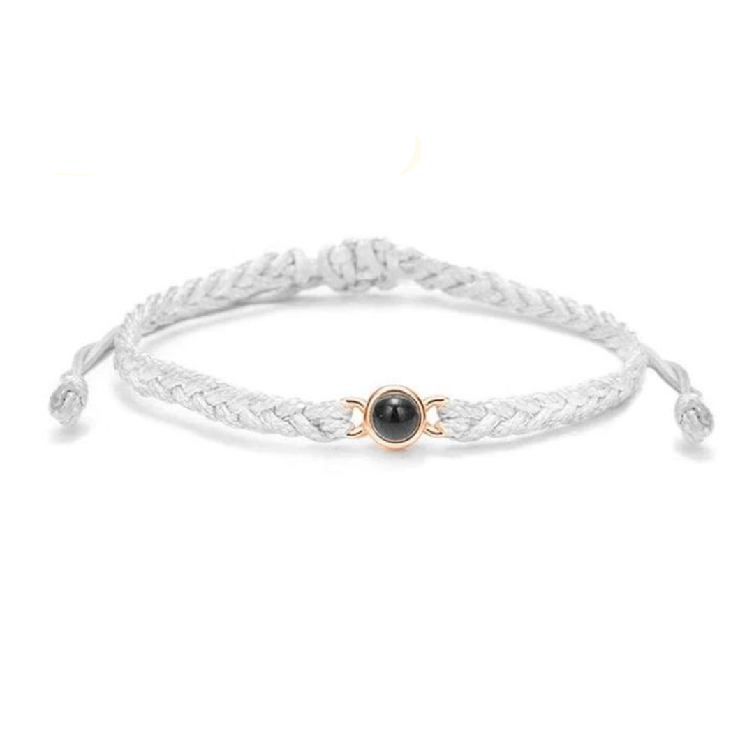 Custom Photo Charm Bangle Bracelet