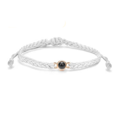 Custom Photo Charm Bangle Bracelet
