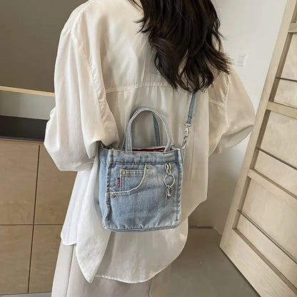 Fashionable Blue Small Cross Body Purse Bag