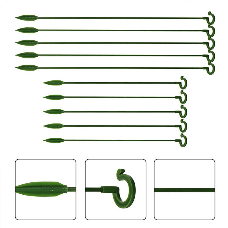 Garden Plant Sturdy Support Sticks (10 Pack)