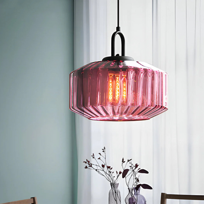 Vintage Style Glass Hanging Lamp