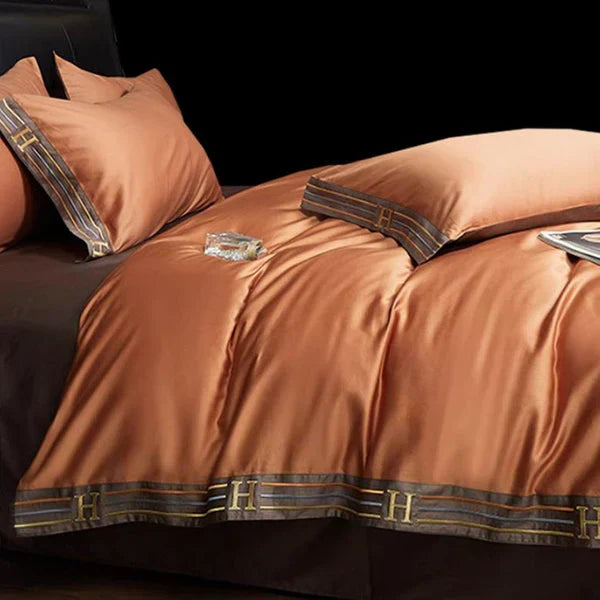 Soft Cotton Satin Duvet Cover Set for Bed