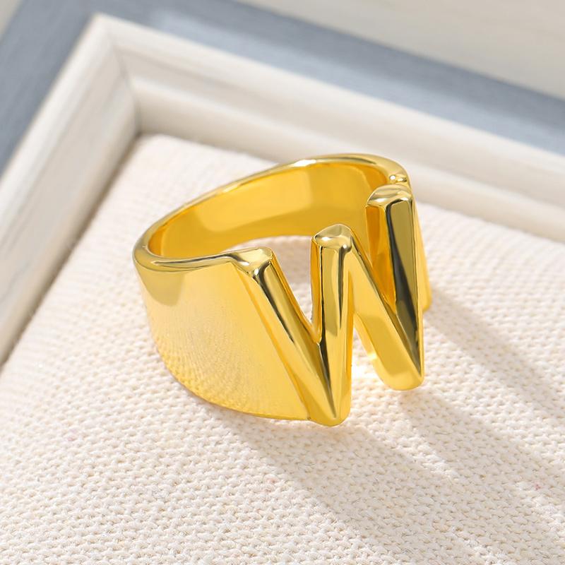 Personalized Alphabet Letter Ring