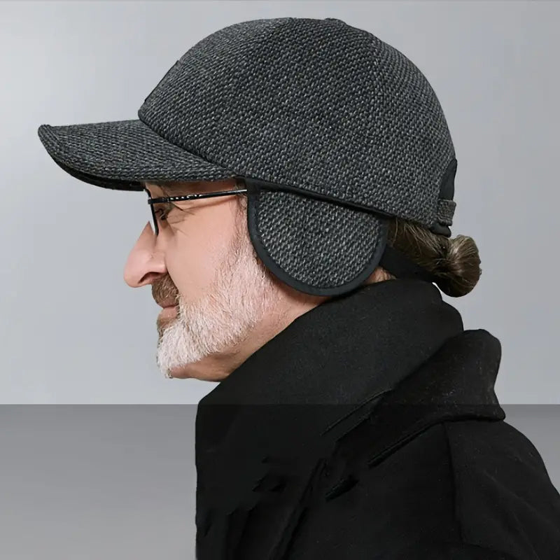 Warm Beanie Baseball Cap with Ear Flaps