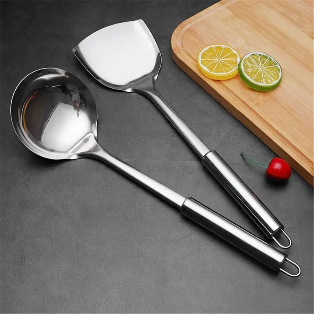 Essential Kitchen Tool Set 5 Piece Stainless Steel Utensils