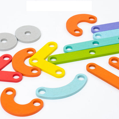Wooden Educational Peg Board Toy