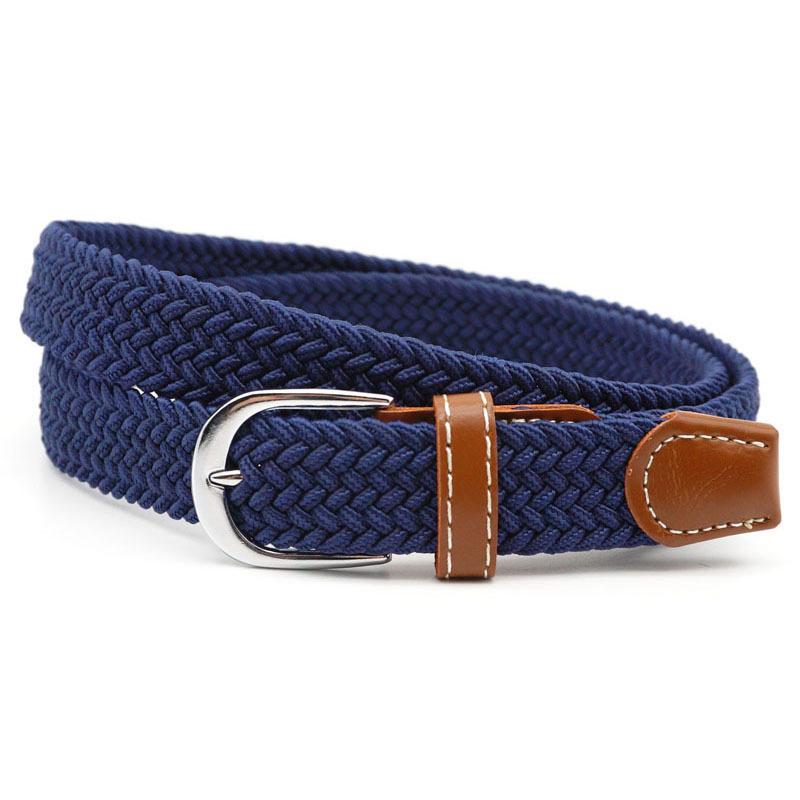 Elastic Woven Leather Belt