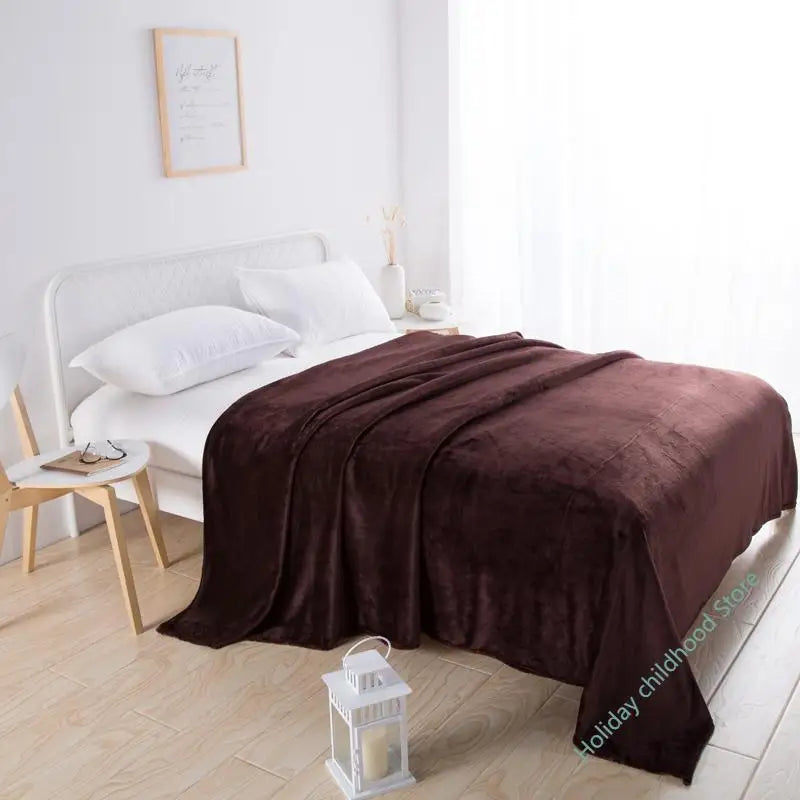Plush Soft Velvet Throw Blanket