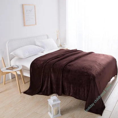 Plush Soft Velvet Throw Blanket